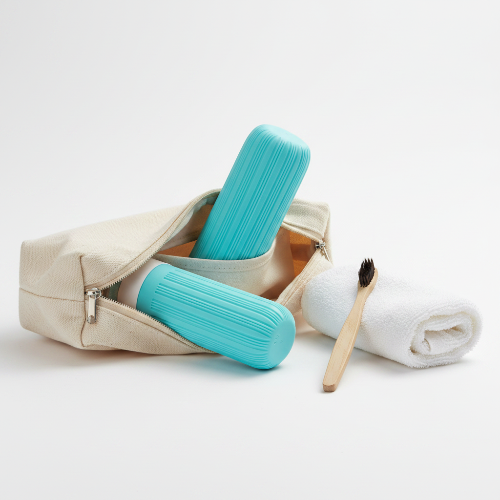 Teal Bottle – Toiletry Bag