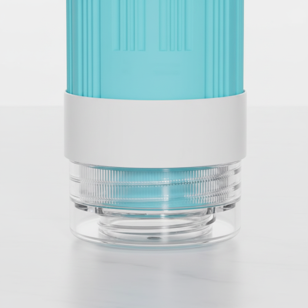 Teal Silicone Bottle – Cap Close-Up
