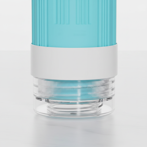 Teal Silicone Bottle – Cap Close-Up